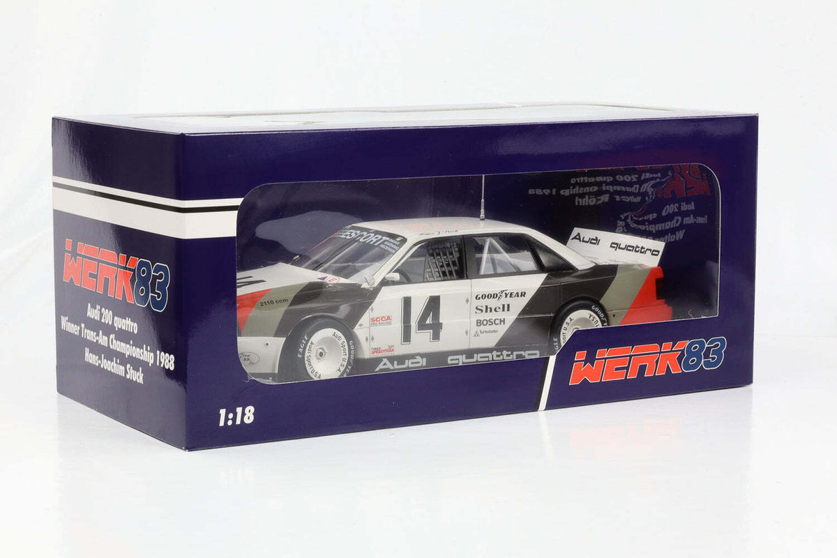 STM Diecast Werk83 Audi 200 Quattro Team Audisport No 14 Cleveland Trans-Am 1988 1:18 - View 9