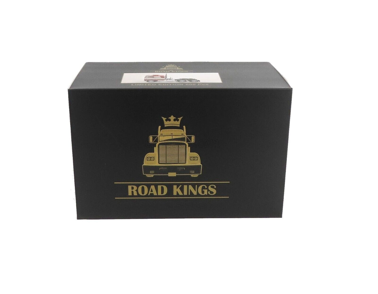 Road Kings 1977 Peterbilt 352 Pacemaker Semi Red and Silver 1:18