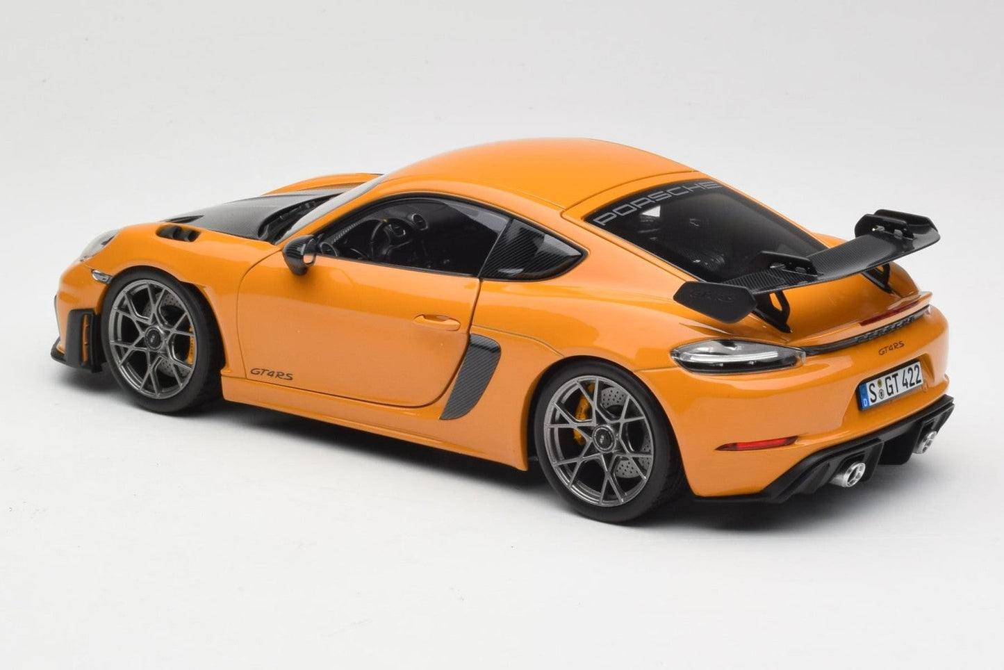 Norev 2023 Porsche 718 Cayman GT4 RS w/ Weissach Package Bahama Yellow 1:18