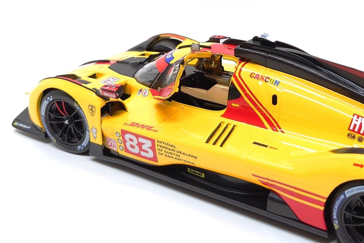 STM Diecast Bburago Ferrari 499P 3.0L Turbo V6 No 83 Team Ferrari AF Corse 4th WEC Qatar 2024 -...