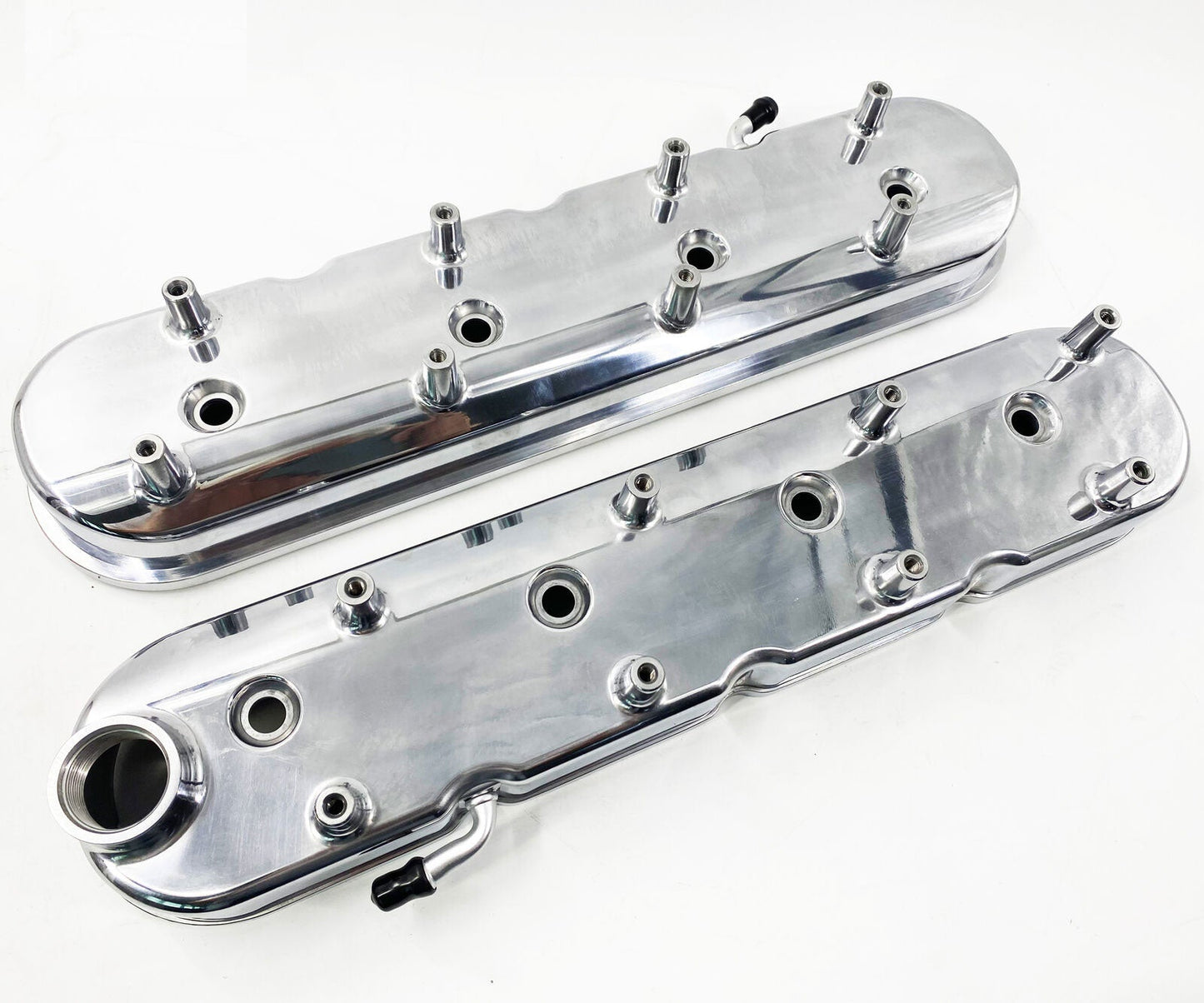 LS Cast Aluminum Tall Valve Covers for LS1 LS2 LS3 LS6 5.3 6.0 Polished