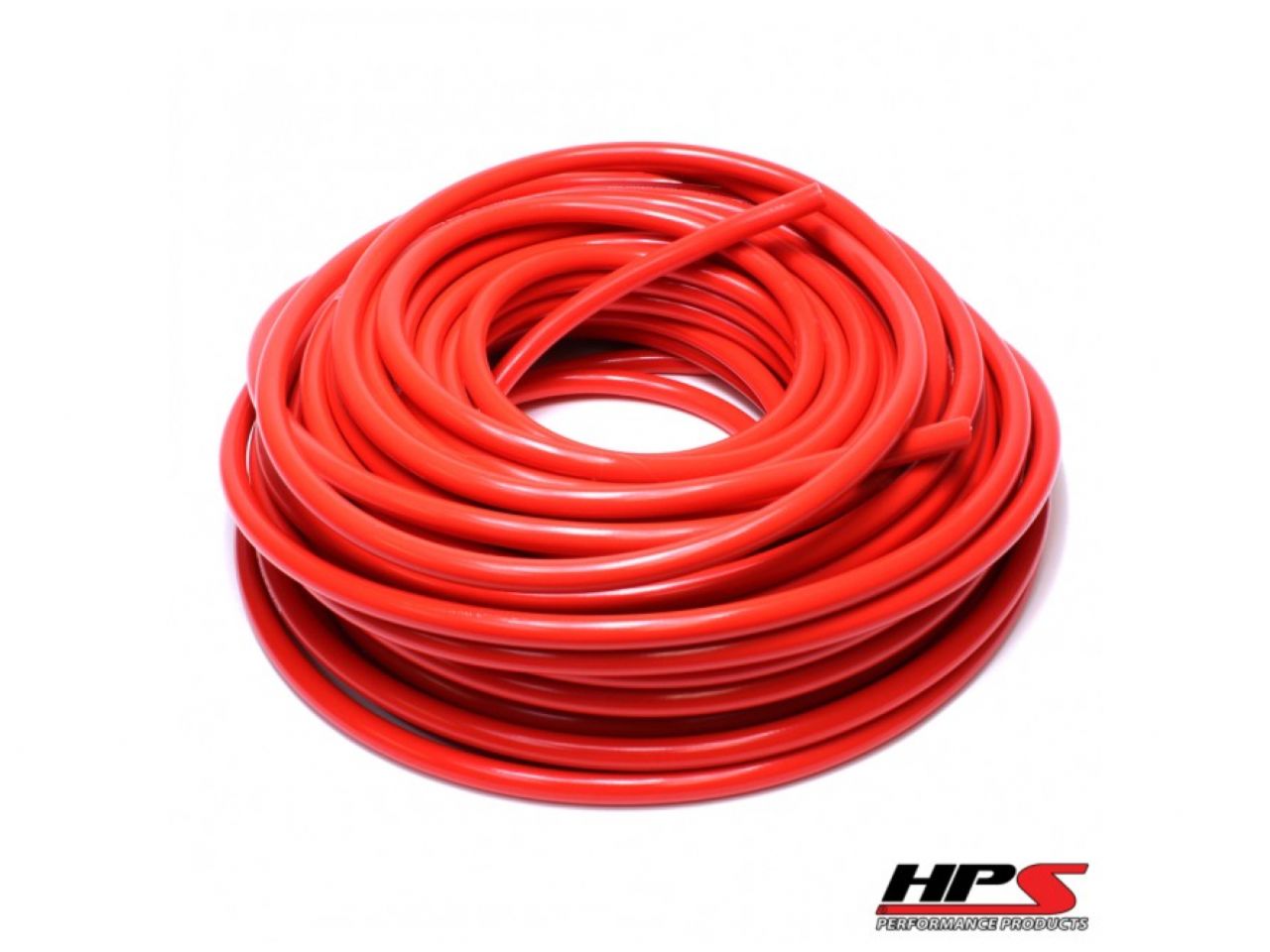 HPS High Temp 3/8" ID (9.5mm) Reinforced Silicone Heater Hose Red -25 Feet