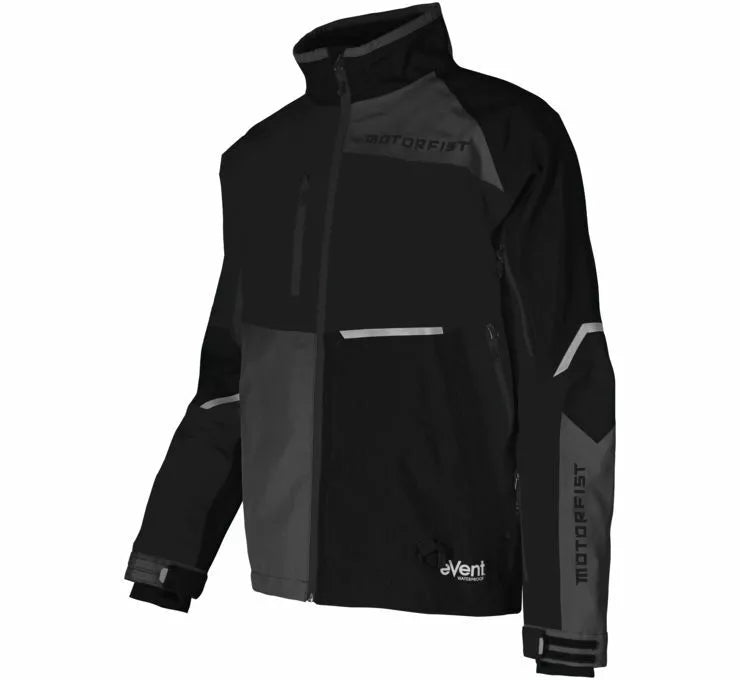 MOTORFIST Snowmobile Cold Weather Rekon X Jacket, Black/Grey - Size ADULT S