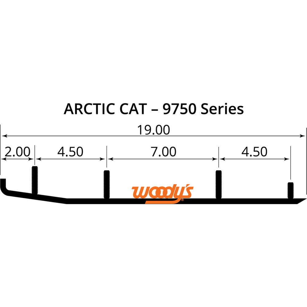 Woody's Ace Flat-Top Carbide Runners - 6" | AA6-9750
