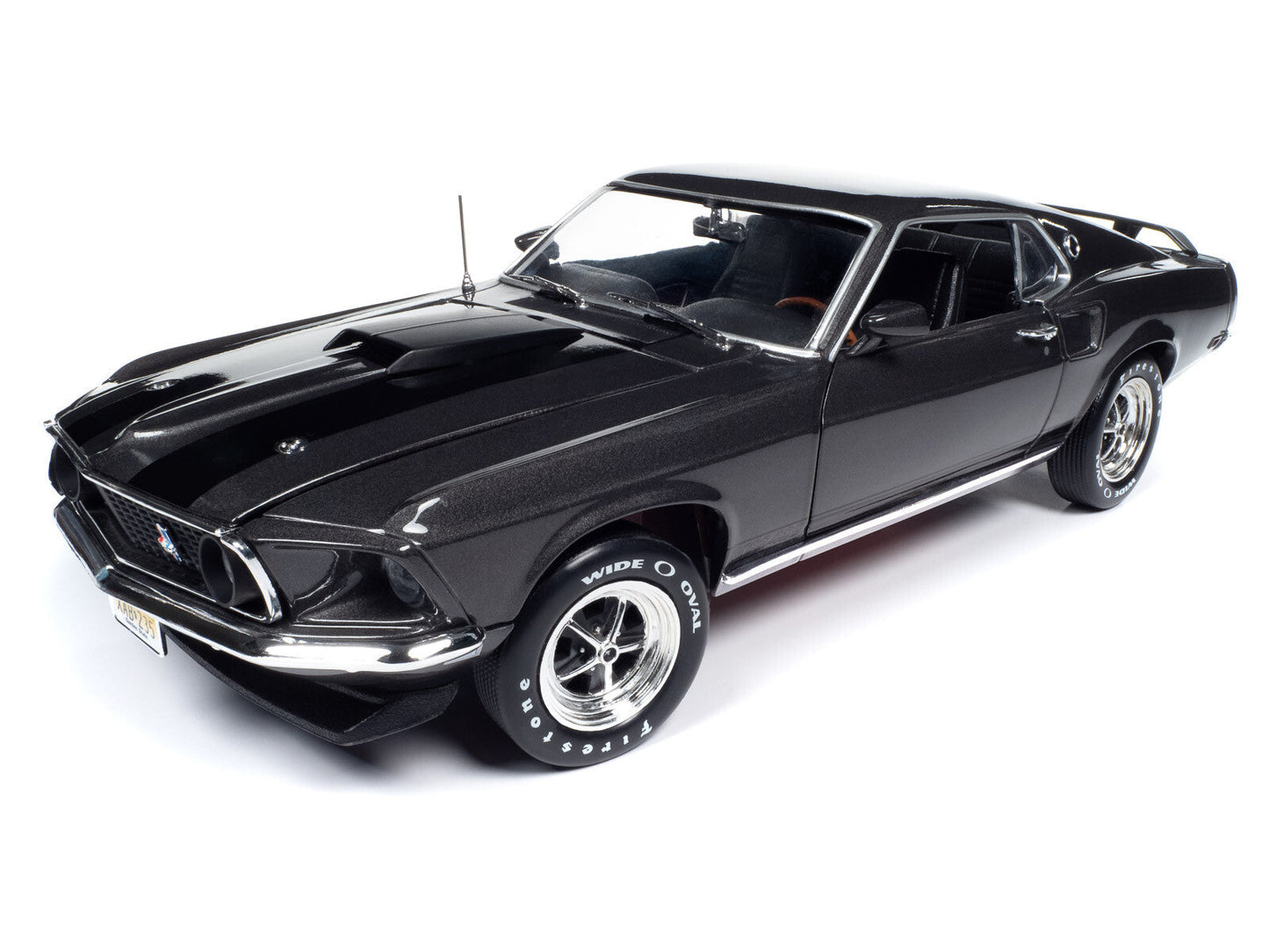 Autoworld 1969 Ford Mustang Boss 429 "John Wick" Hitman Grey Metallic 1:18