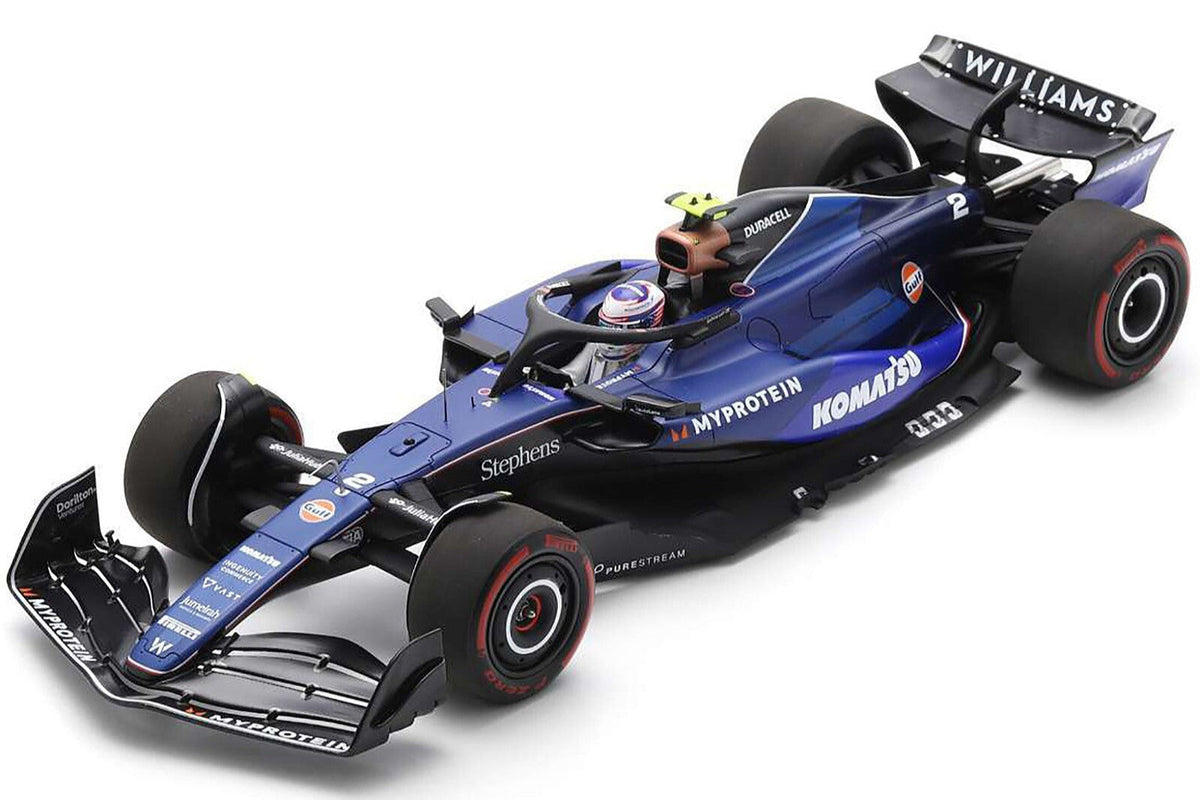STM Diecast Spark-Model Williams F1 Team FW46 #2 Blue L. Sargeant Bahrain GP 2024 1:18