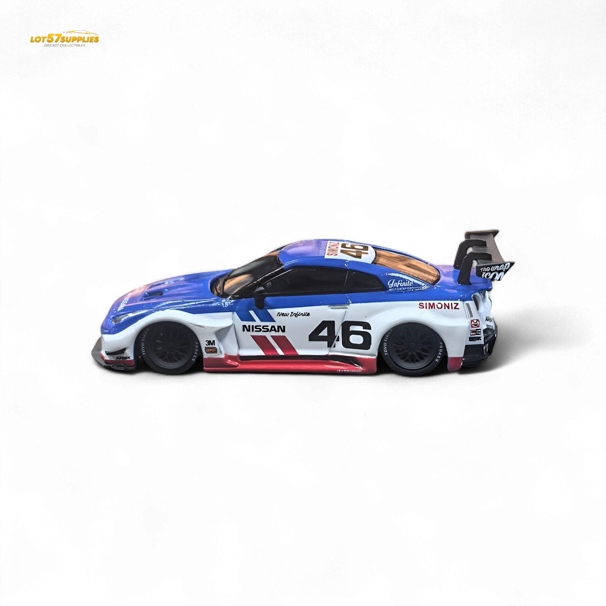 MC LB GTR R35 GT - BRE White Blue Top Livery 1:64