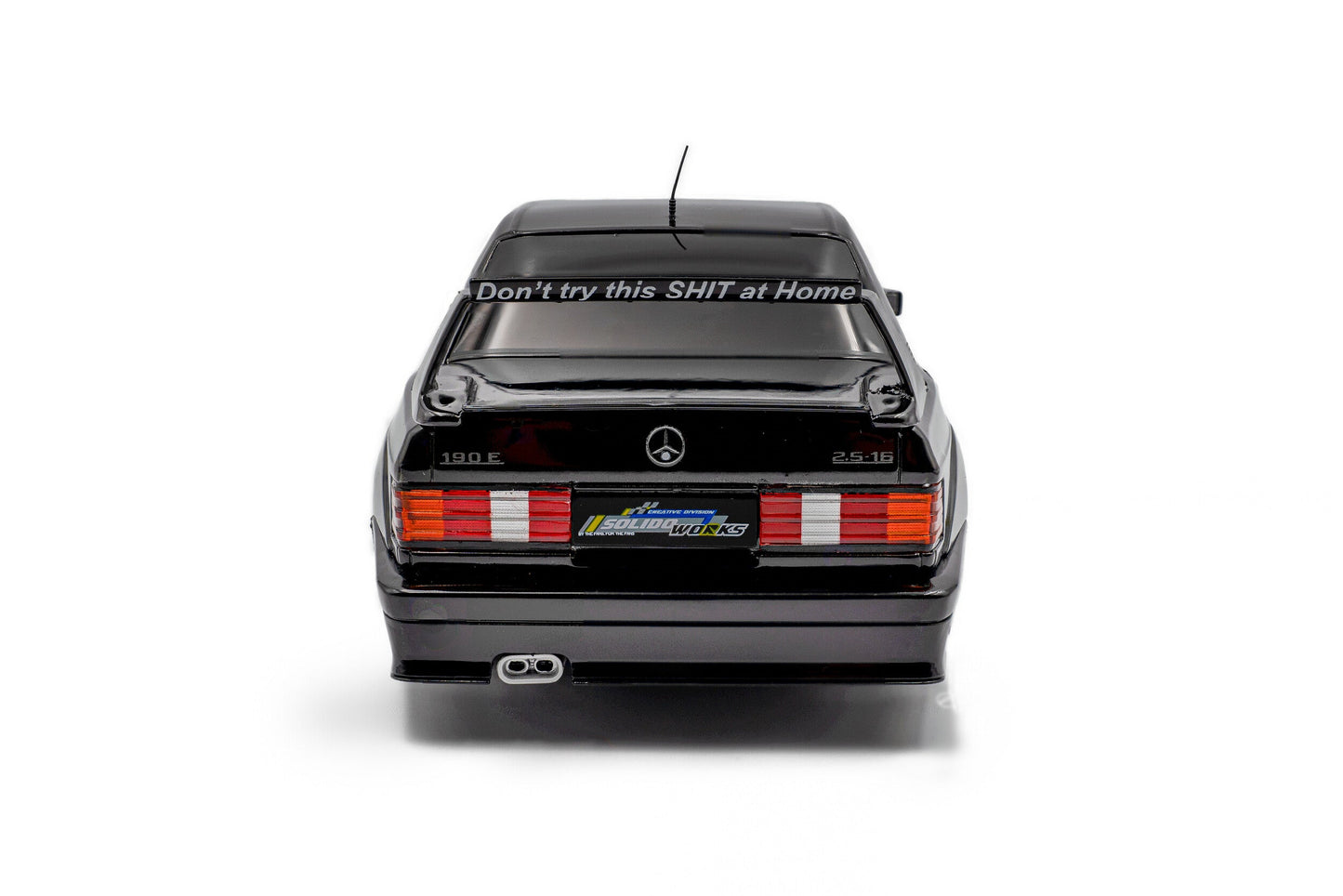 Solido 1990 Mercedes-Benz 190E (W201) EVO II Solido Works Black 1:18
