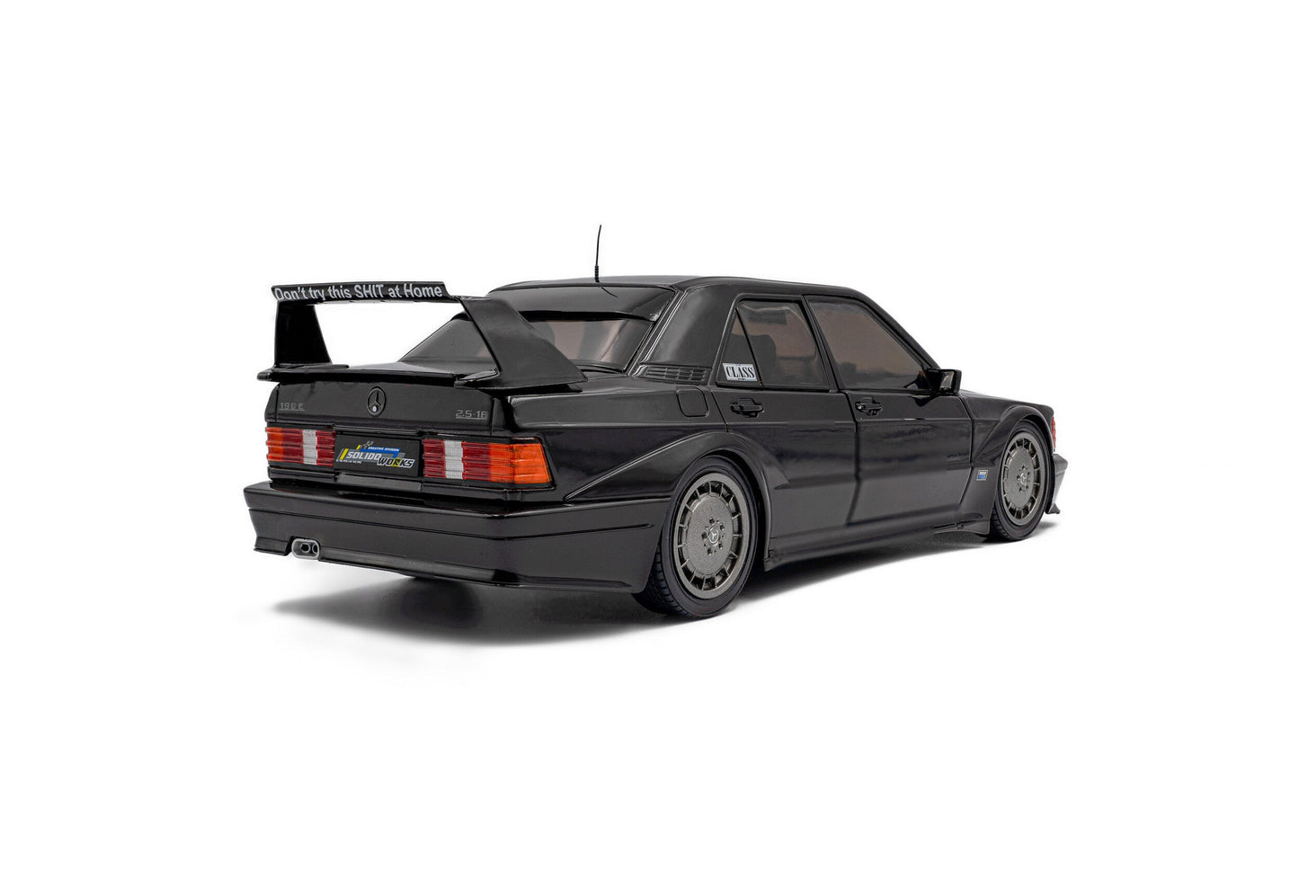 Solido 1990 Mercedes-Benz 190E (W201) EVO II Solido Works Black 1:18