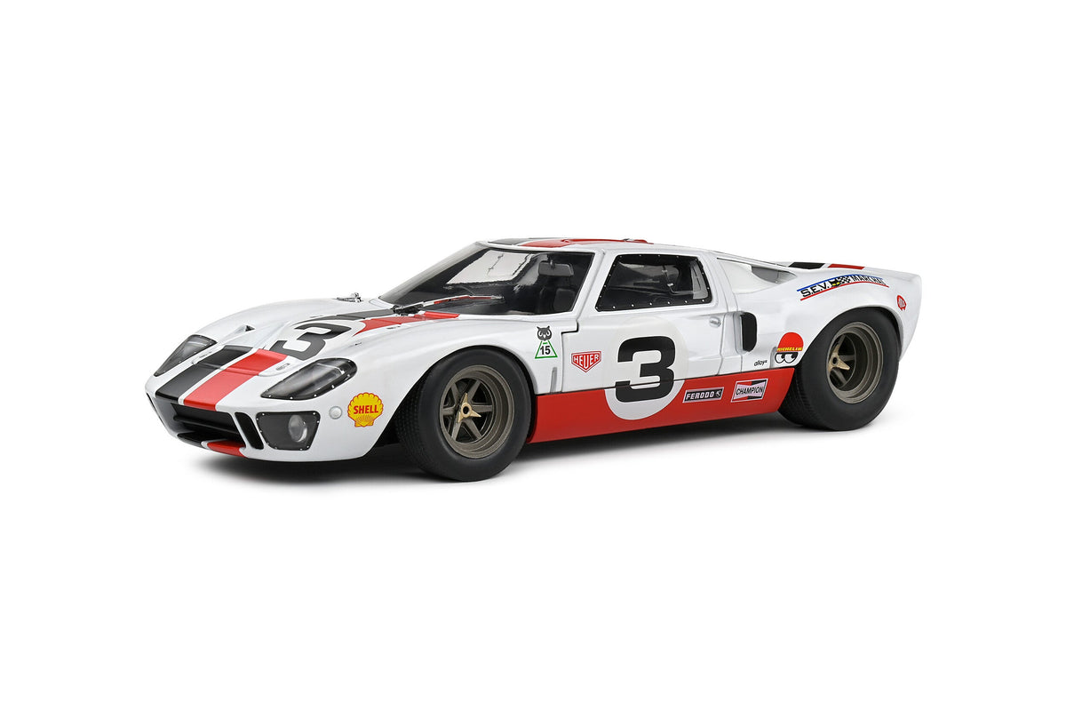 STM Diecast Solido 2015 Ford Gt40 Mk1 No 3 Eric Dean Design White 1:18