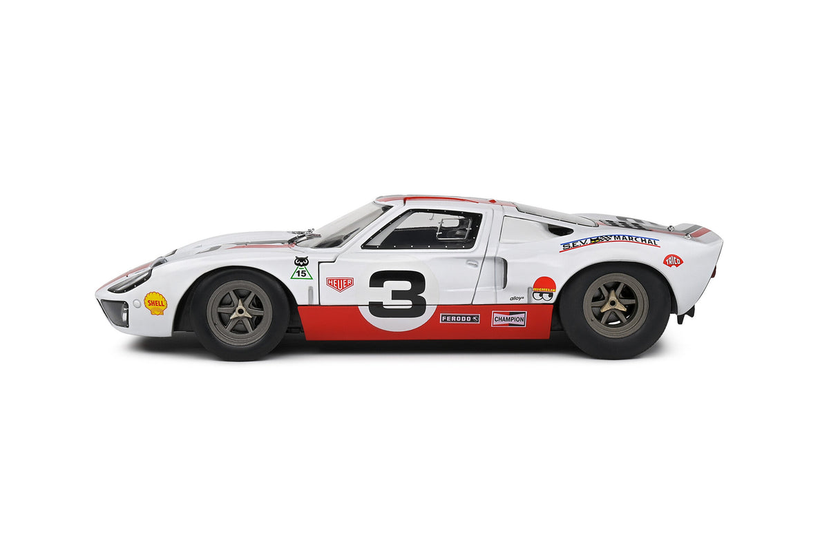 STM Diecast Solido 2015 Ford Gt40 Mk1 No 3 Eric Dean Design White 1:18 - View 2