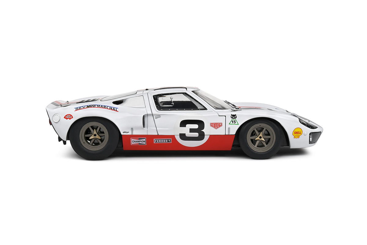 STM Diecast Solido 2015 Ford Gt40 Mk1 No 3 Eric Dean Design White 1:18 - View 5