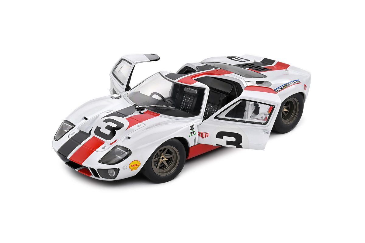 STM Diecast Solido 2015 Ford Gt40 Mk1 No 3 Eric Dean Design White 1:18 - View 7