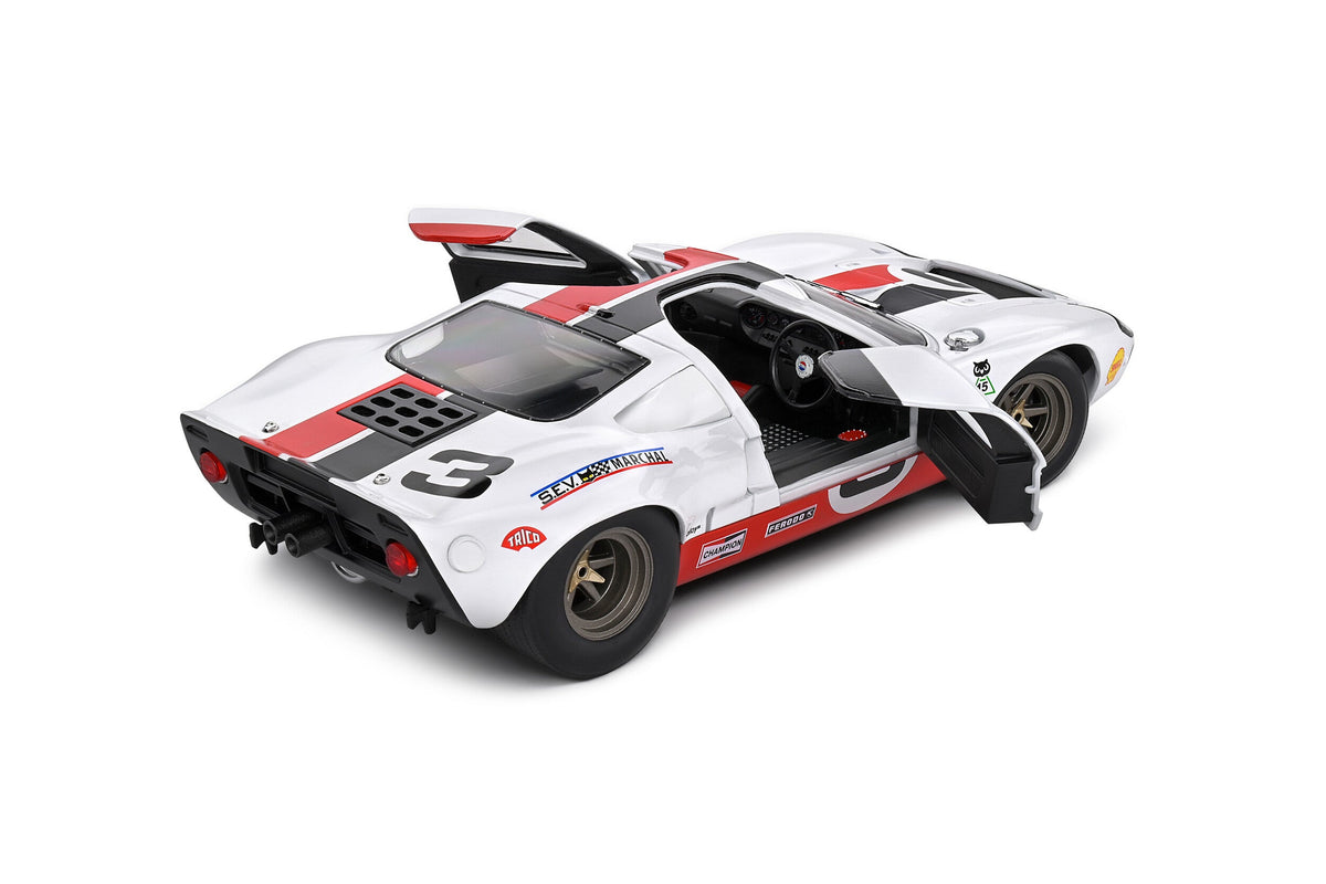 STM Diecast Solido 2015 Ford Gt40 Mk1 No 3 Eric Dean Design White 1:18 - View 8