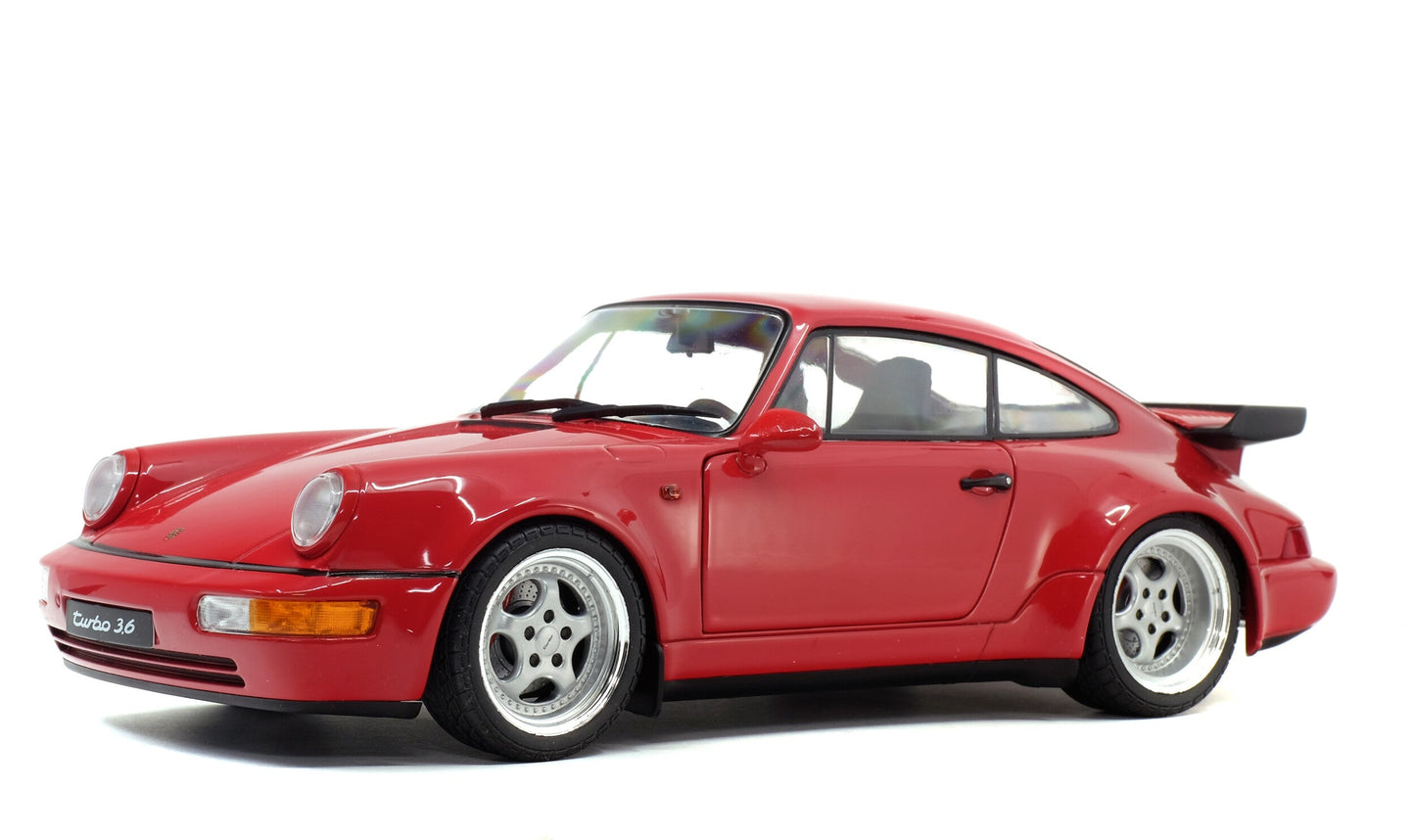 Solido 1990 Porsche 911 (964) Turbo 3.6 Indian Red 1:18