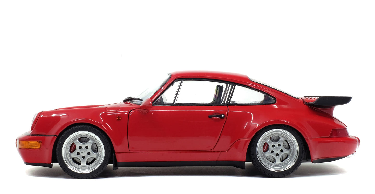 Solido 1990 Porsche 911 (964) Turbo 3.6 Indian Red 1:18