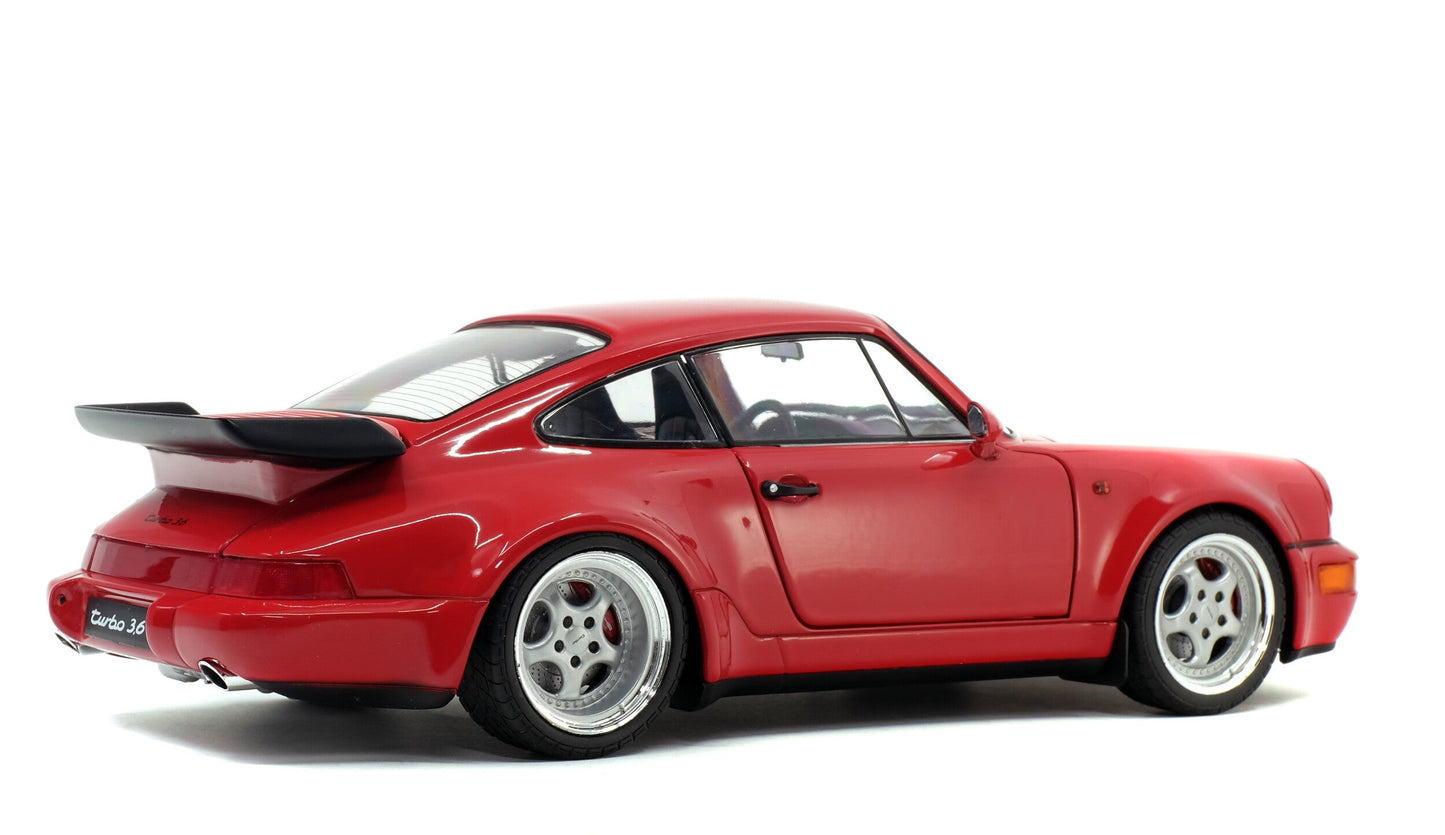 Solido 1990 Porsche 911 (964) Turbo 3.6 Indian Red 1:18