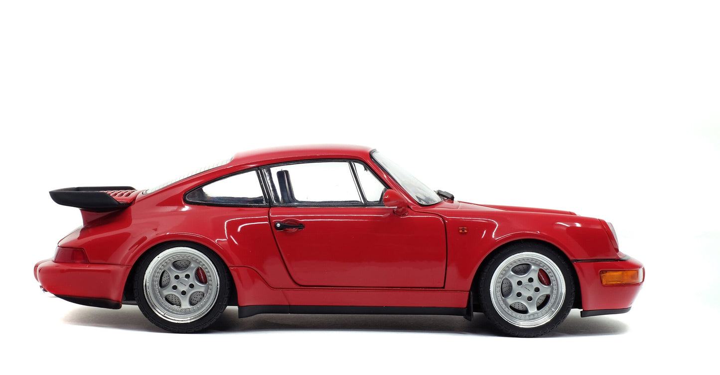 Solido 1990 Porsche 911 (964) Turbo 3.6 Indian Red 1:18