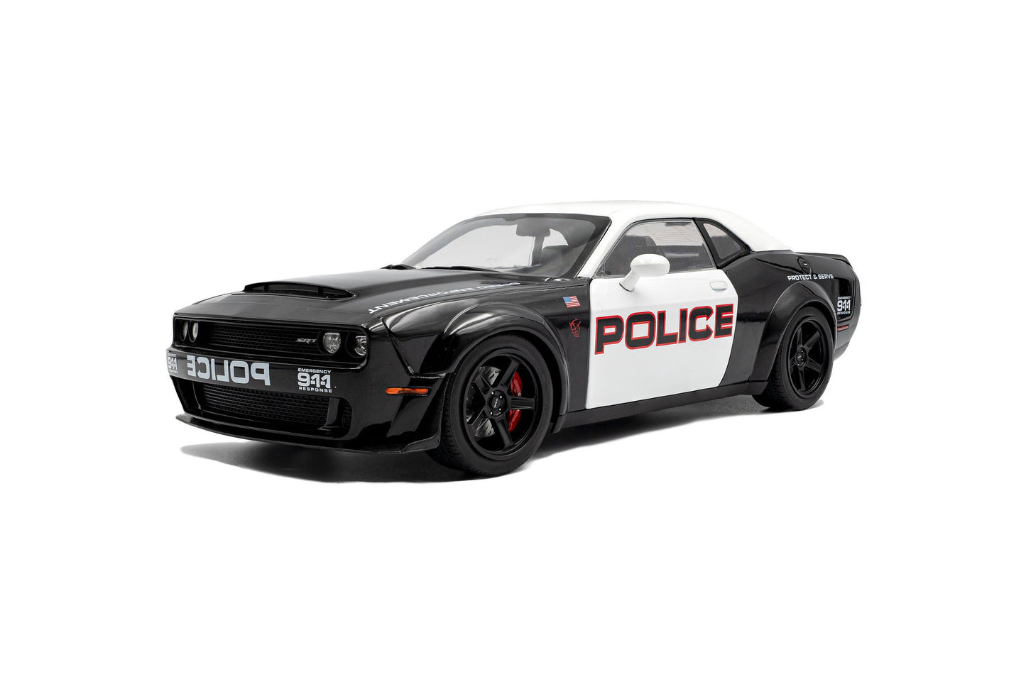 Solido 2023 Dodge Challenger SRT Hellcat Redeye Highway Patrol Black 1:18