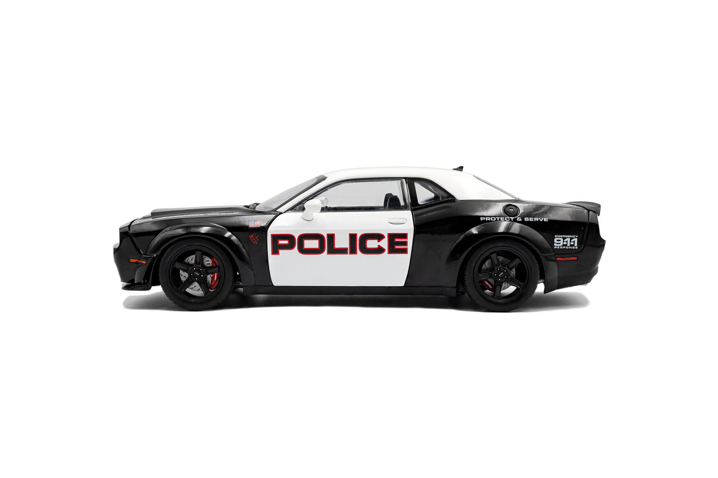 Solido 2023 Dodge Challenger SRT Hellcat Redeye Highway Patrol Black 1:18