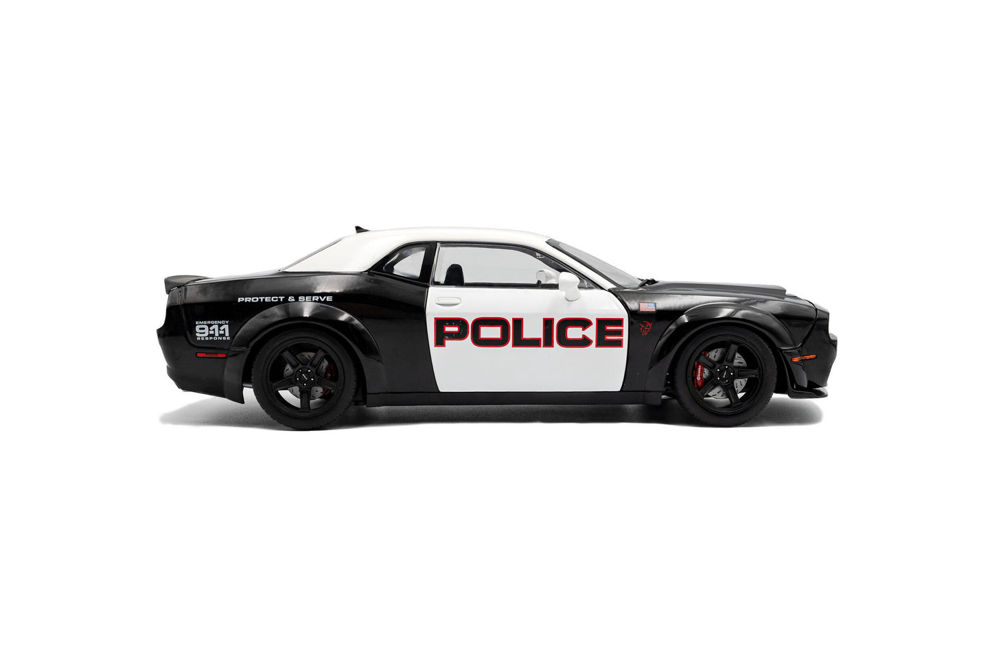 Solido 2023 Dodge Challenger SRT Hellcat Redeye Highway Patrol Black 1:18