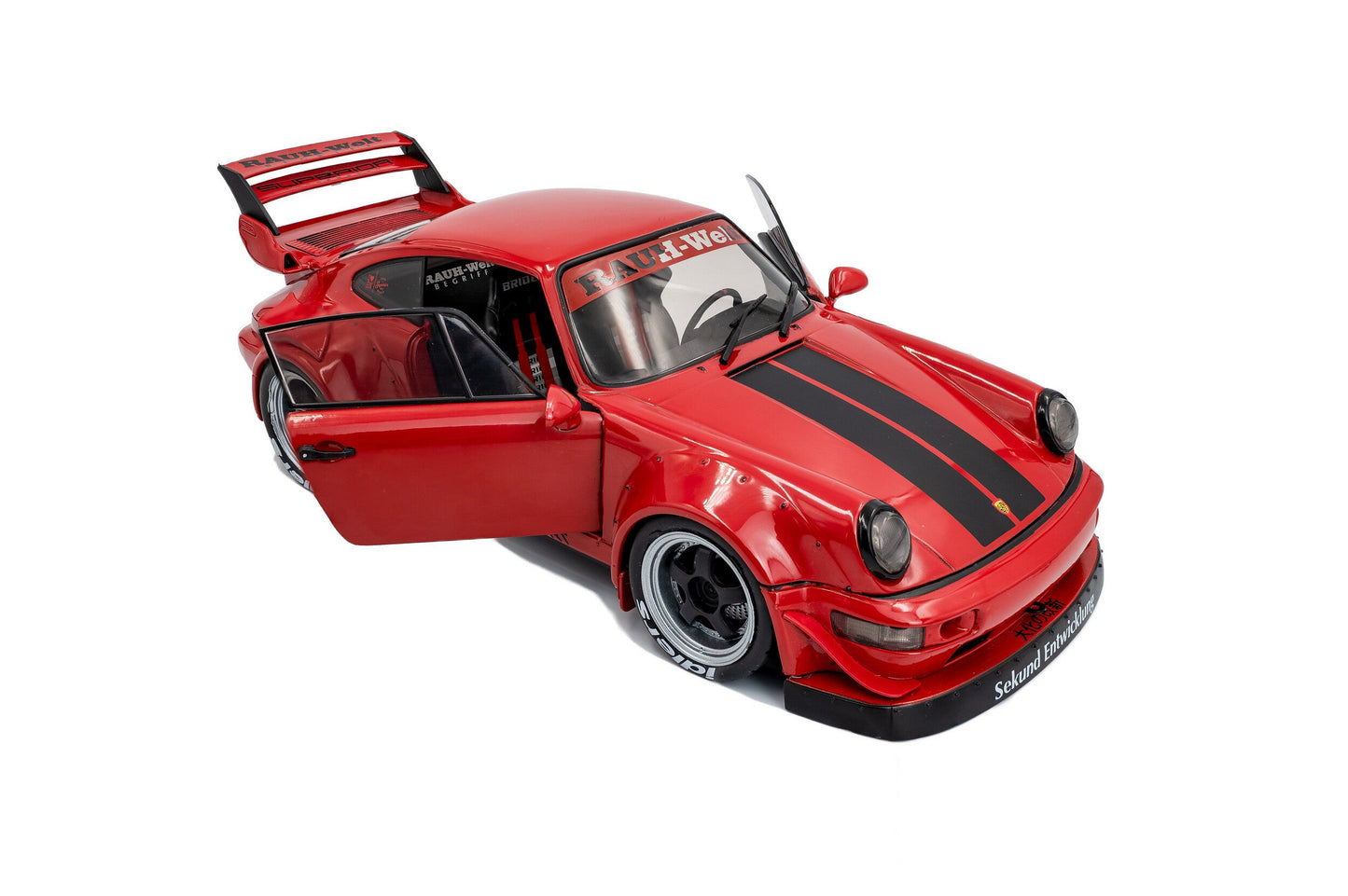 Solido 2024 Porsche 911 964 RWB Taikano Kaishin Red 1:18