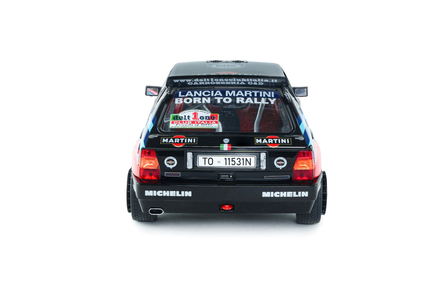 Solido 1990 Lancia Delta HF Integrale Tribute to Biason Rallye Montecarlo Black 1:18