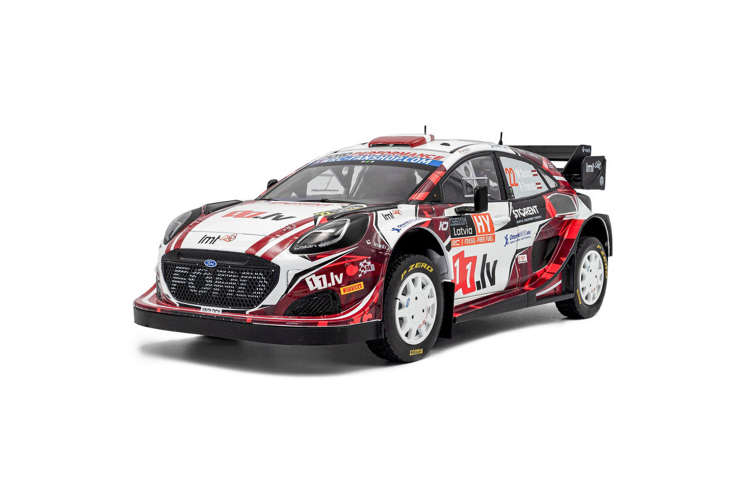Solido Ford Puma Rally1 Hybrid #22 Tet Rally Latvia 2024 1:18