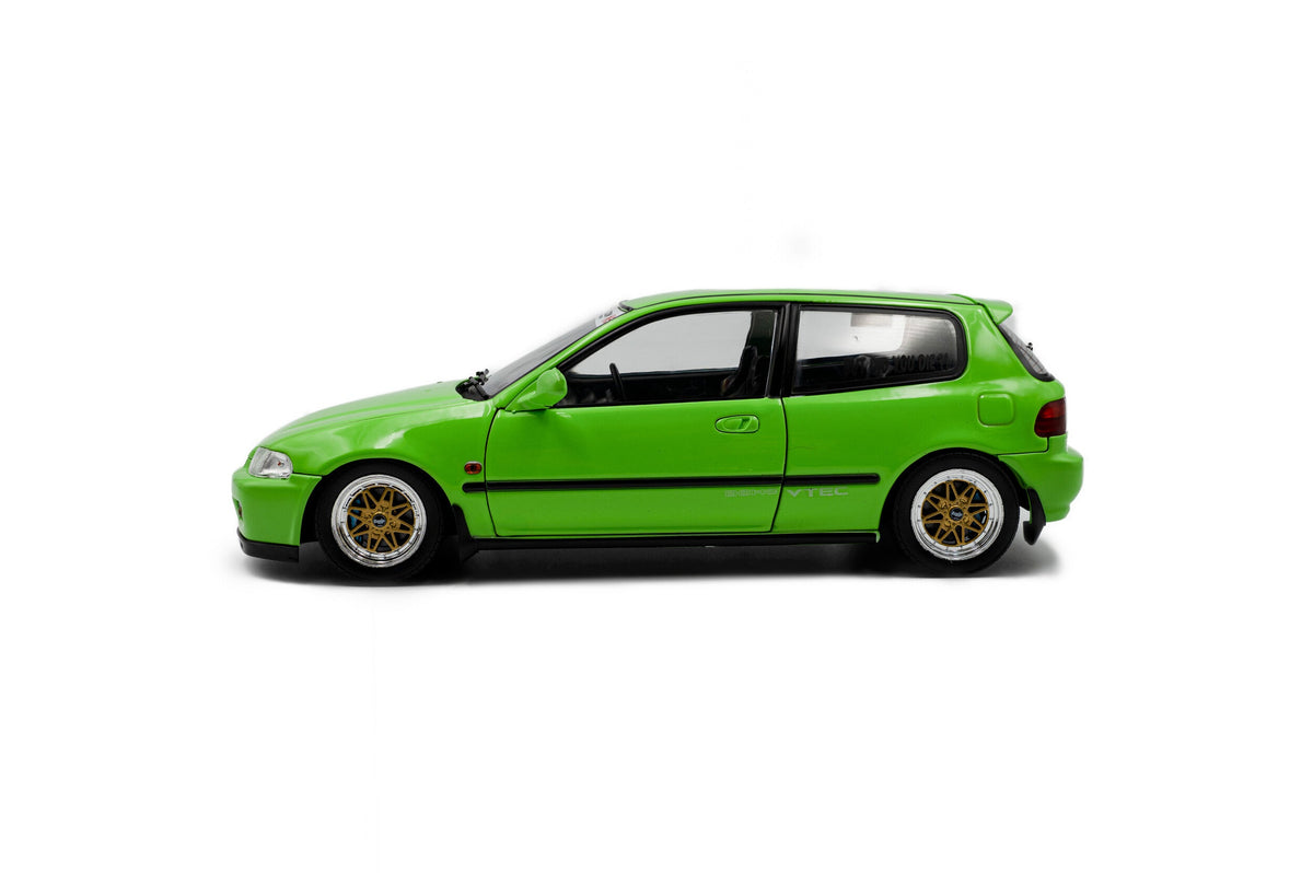 STM Diecast Solido 1991 Honda Civic EG6 Hatchback Solido Works Green 1:18 - View 2