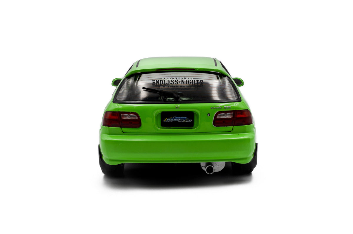 STM Diecast Solido 1991 Honda Civic EG6 Hatchback Solido Works Green 1:18 - View 3