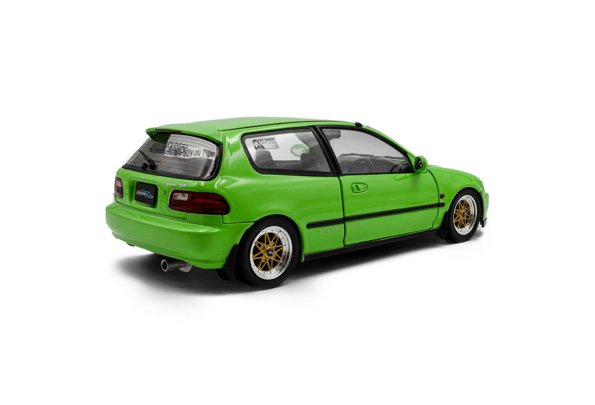 STM Diecast Solido 1991 Honda Civic EG6 Hatchback Solido Works Green 1:18 - View 4