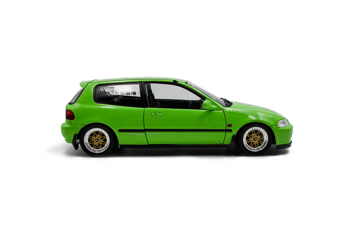 STM Diecast Solido 1991 Honda Civic EG6 Hatchback Solido Works Green 1:18 - View 5