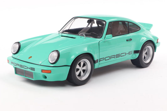STM Diecast Solido 1974 Porsche 911 RS 3.0L Coupe IROC Daytona Green 1:18