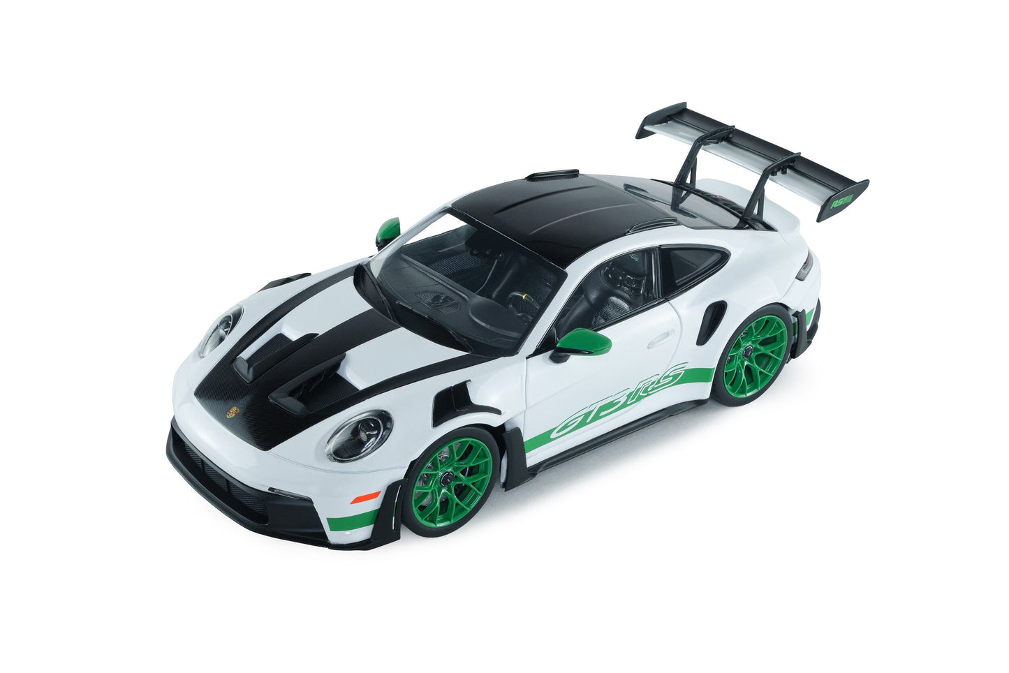 Solido 2024 Porsche 911 992 GT3 RS Weissach Pack White w/ Green Wheels 1:18