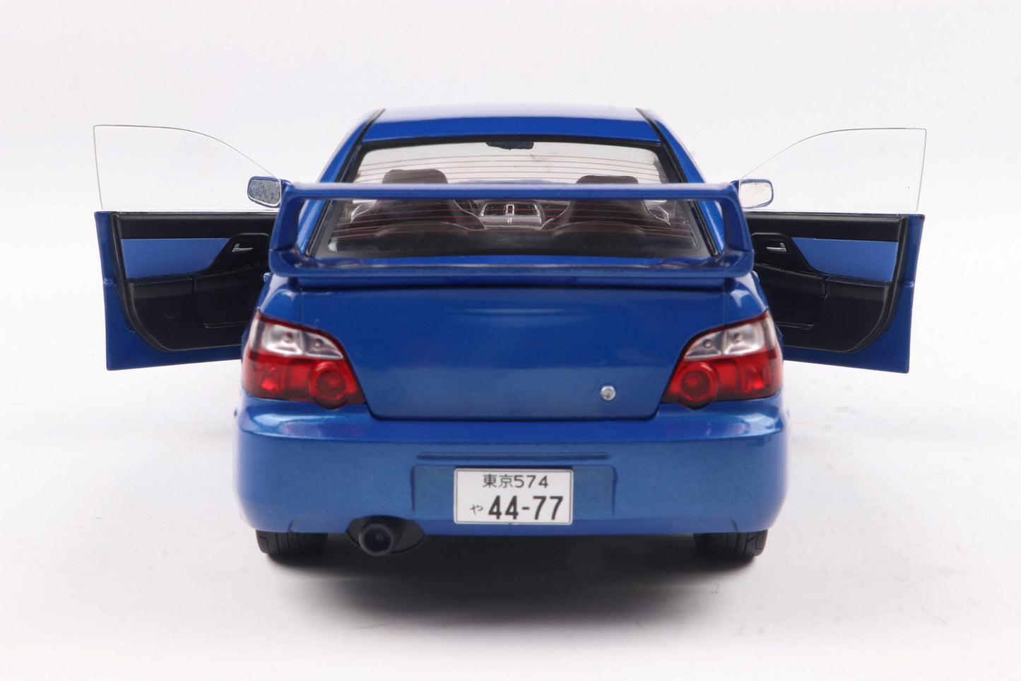 Solido 2003 Subaru WRX STi (GDB) Sonic Blue w/ Gold Wheels 1:18