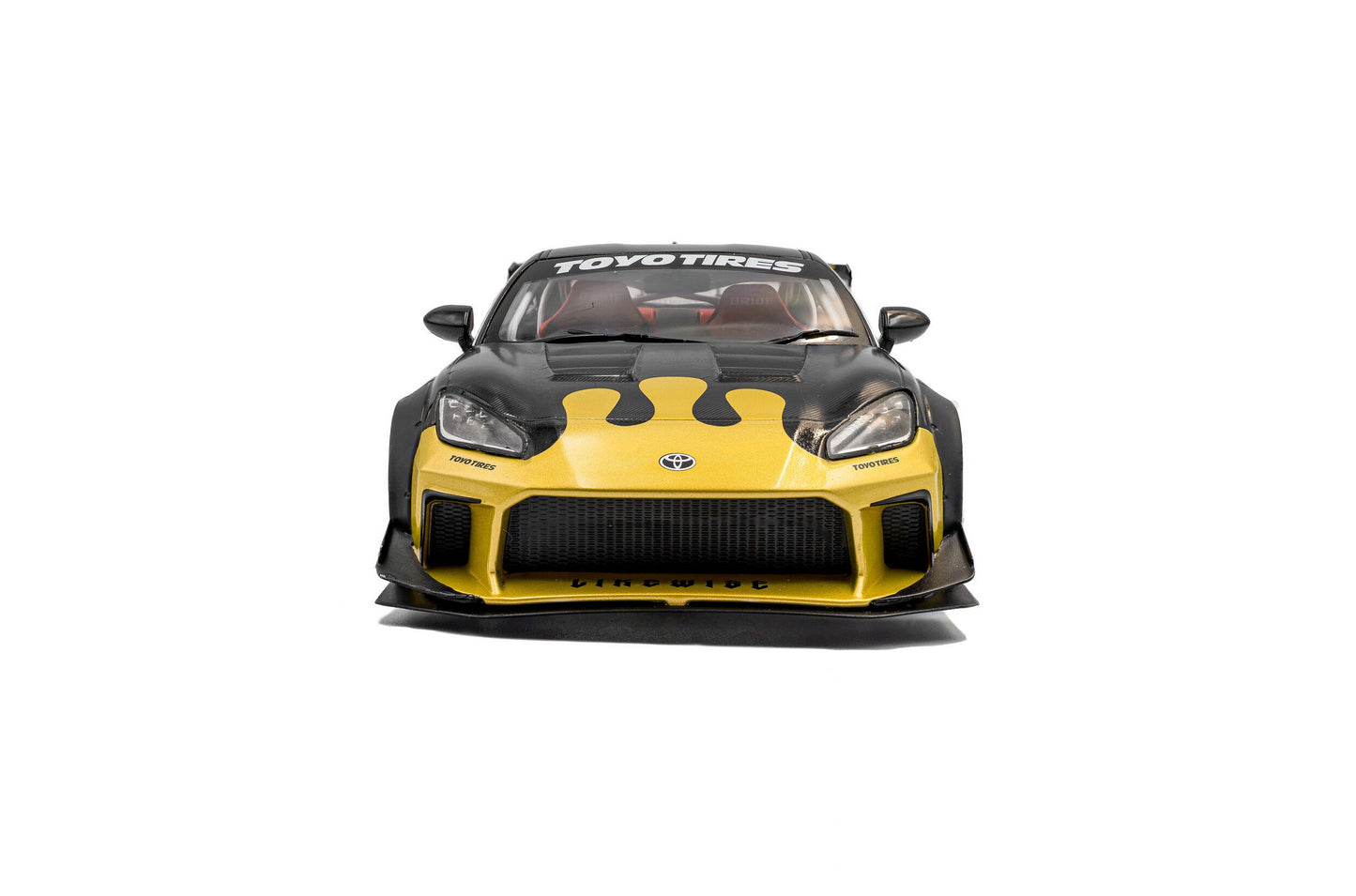 Solido 2024 Toyota GR86 LBWK Body Kit Black & Gold 1:18