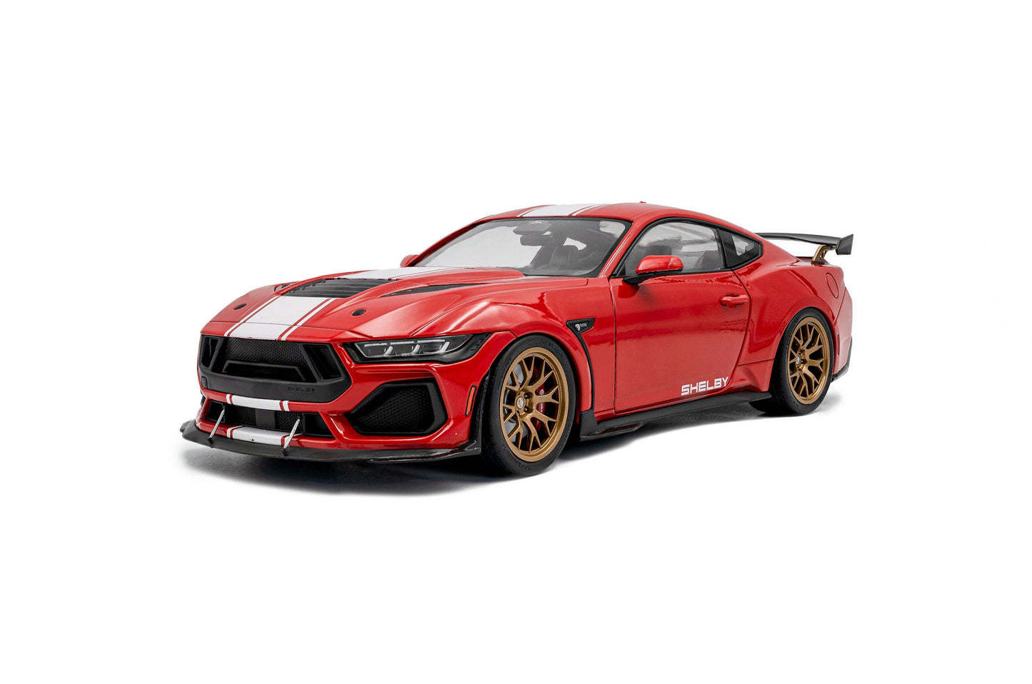 Solido 2025 Ford Shelby Mustang Super Snake Red w/ White Stripes 1:18