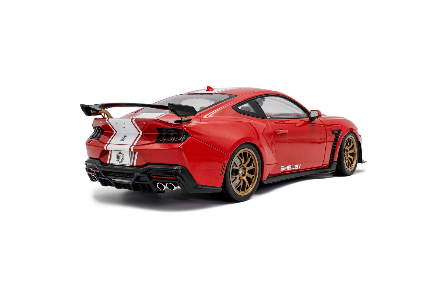 Solido 2025 Ford Shelby Mustang Super Snake Red w/ White Stripes 1:18