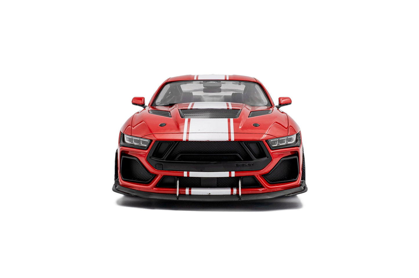 Solido 2025 Ford Shelby Mustang Super Snake Red w/ White Stripes 1:18