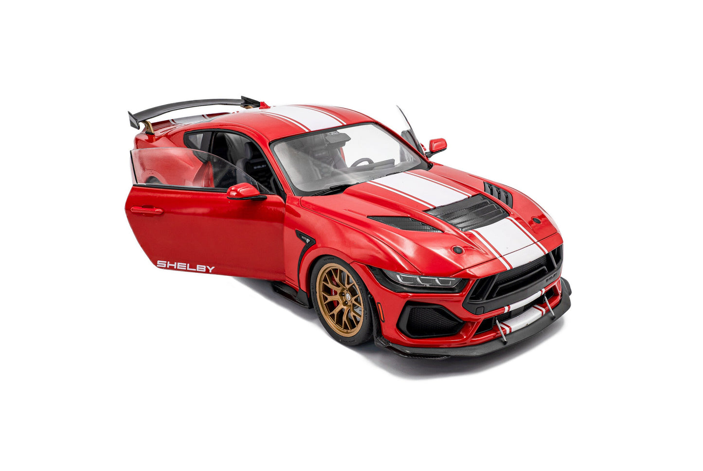 Solido 2025 Ford Shelby Mustang Super Snake Red w/ White Stripes 1:18