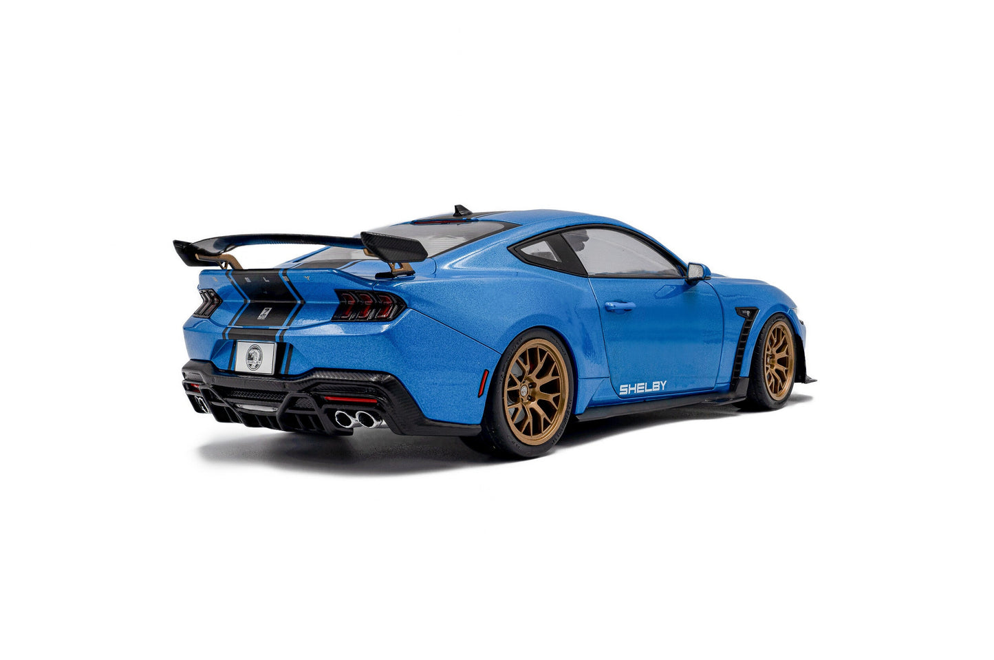 Solido 2025 Ford Shelby Mustang Super Snake Grabber Blue w/ Black Stripes 1:18