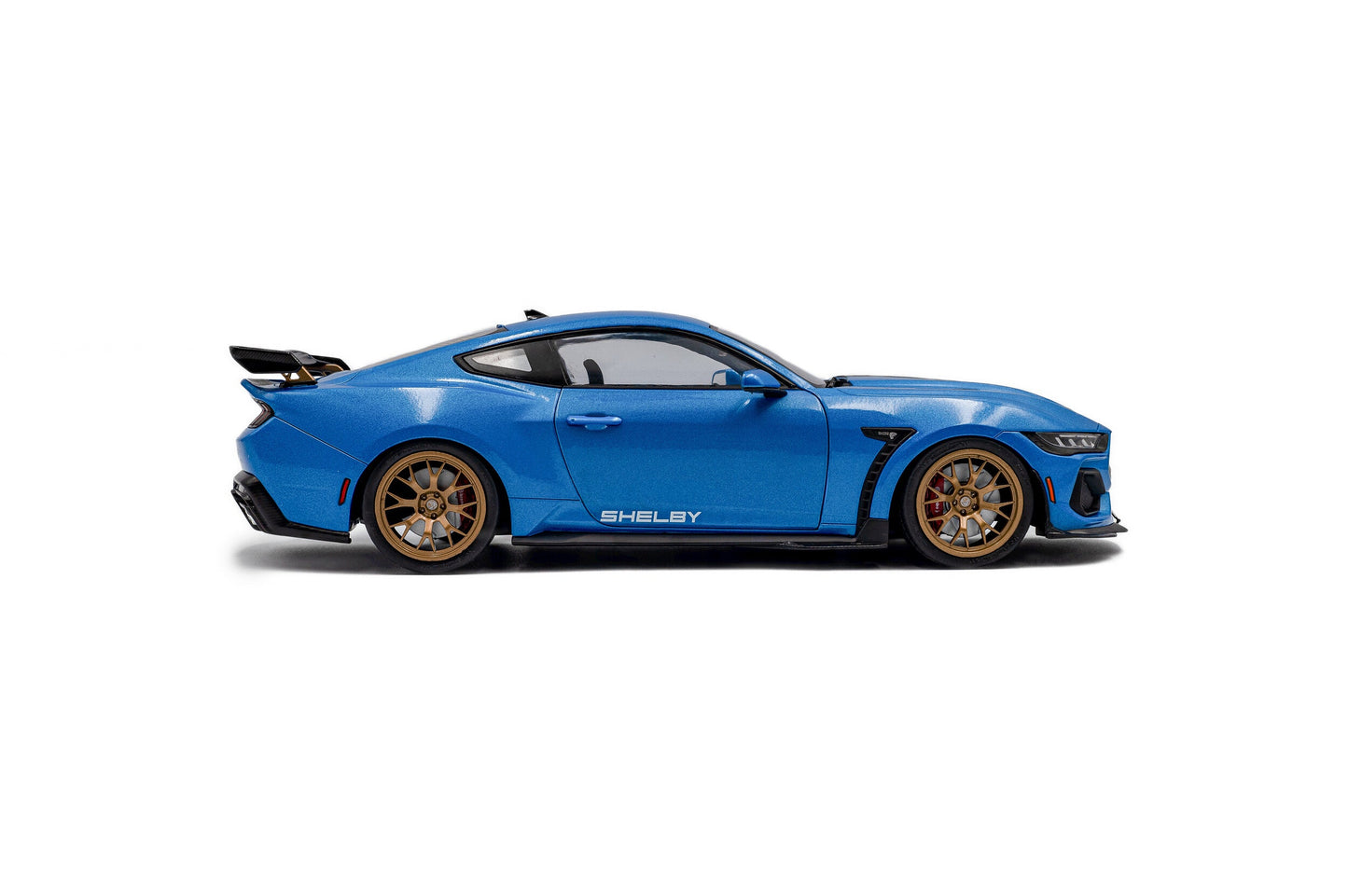 Solido 2025 Ford Shelby Mustang Super Snake Grabber Blue w/ Black Stripes 1:18