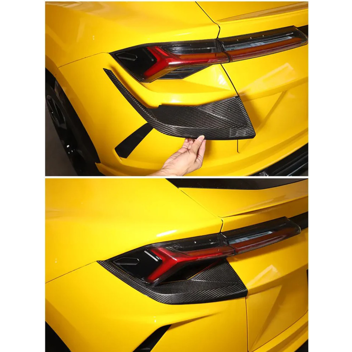 Bull Boost Performance Dry Carbon Fiber Tail Light Trim for Lamborghini Urus