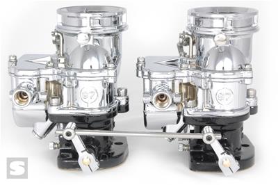 Stromberg TwoStep 2x2 Chrome Throttle Linkages - 9241SCHR