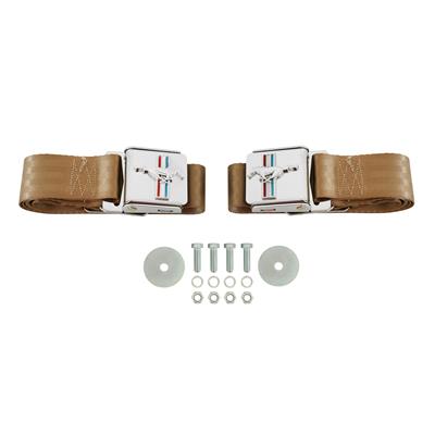 Scott Drake Mustang Emblem Seat Belts - SBPRH