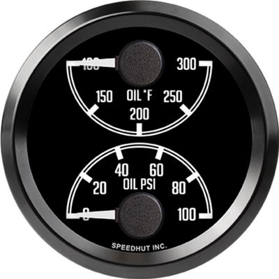 Speedhut, 2-5/8" Dual Gauge - Oil Temp / Oil Pressure (top/bottom) - JDM Datsun Z Series - L25DG6DATZ