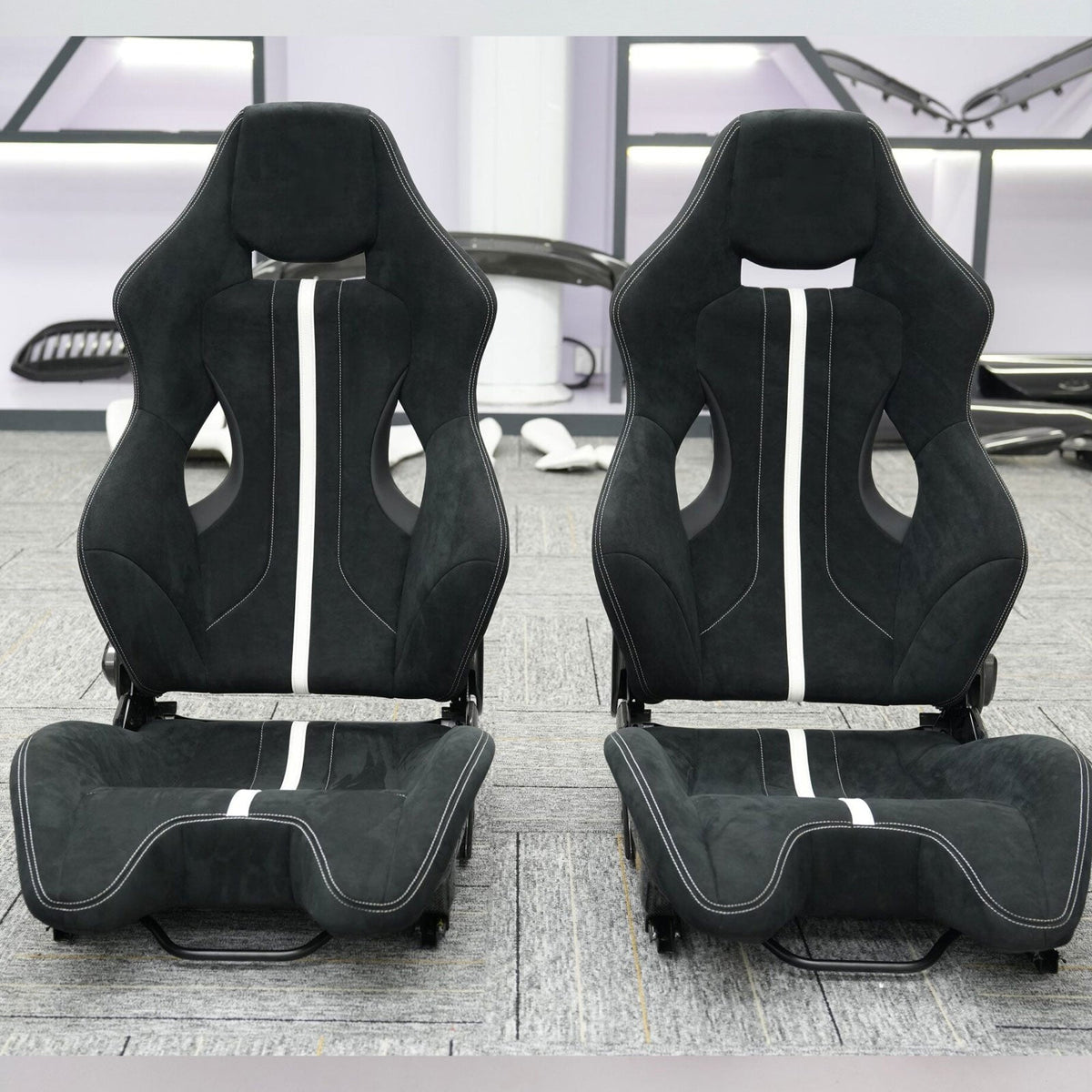 Alcantara Dry Carbon Fiber Racing Seats for Ferrari F430 488 458 F8 F12 SF90 296