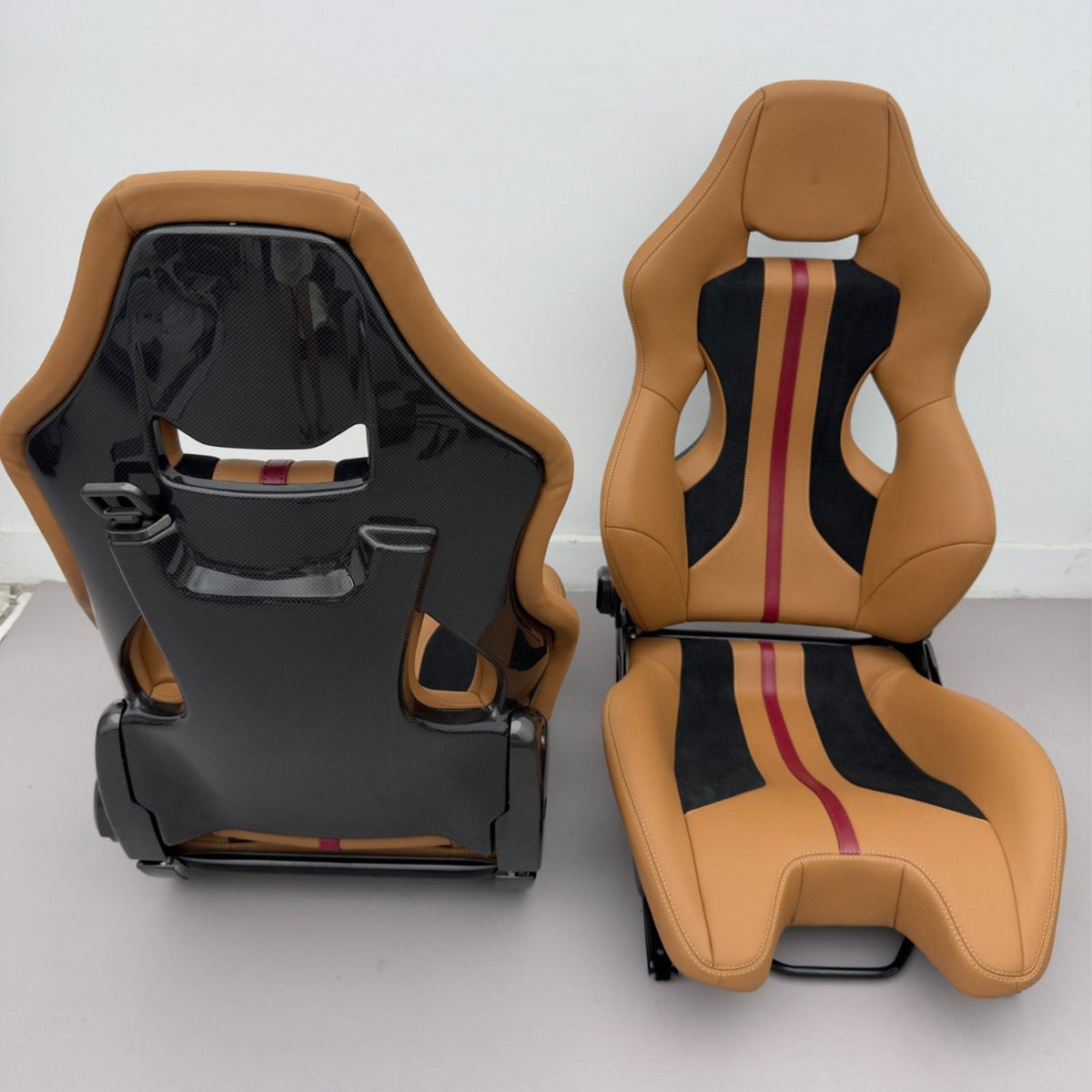 Alcantara Dry Carbon Fiber Racing Seats for Ferrari F430 488 458 F8 F12 SF90 296