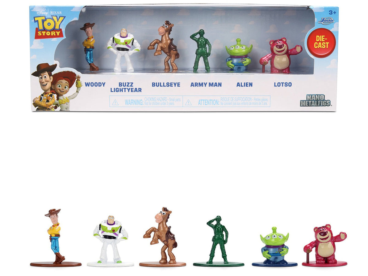 Rapid Vehicles Set of 6 Diecast Figures "Toy Story" Movie Franchise "Nano Metalfigs" Series...