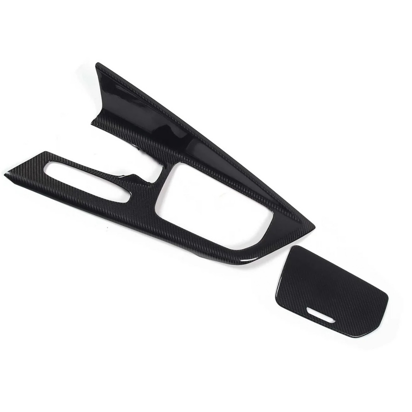 Dry Carbon Fiber Center Console Panel Interior Trim for Chevrolet Corvette C8